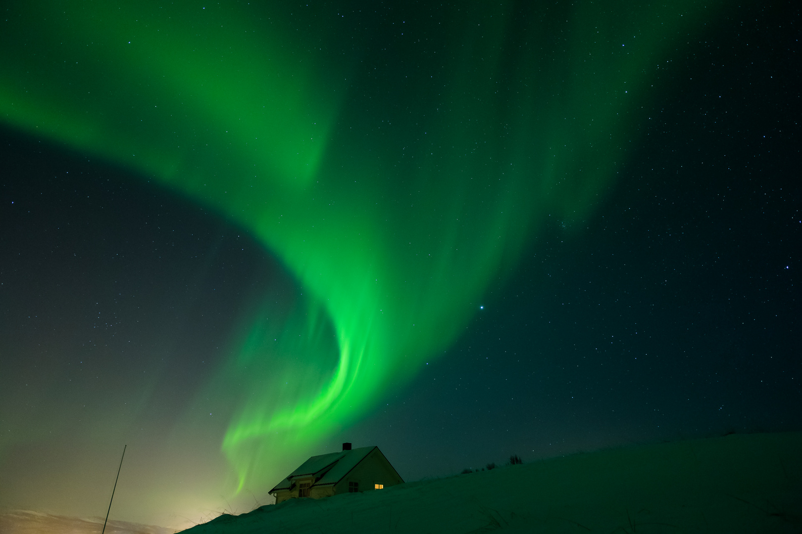 Nordlicht Insel Senja