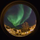 Nordlicht mit fisheye