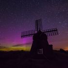 Nordlicht mit Windmühle