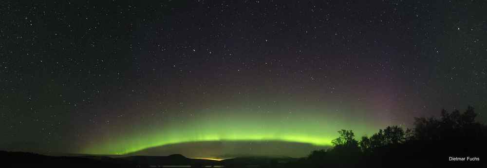 Nordlicht Panorama Hessdalen