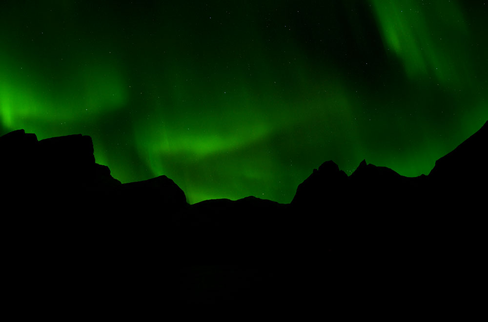 Nordlicht über dem Djupfjord