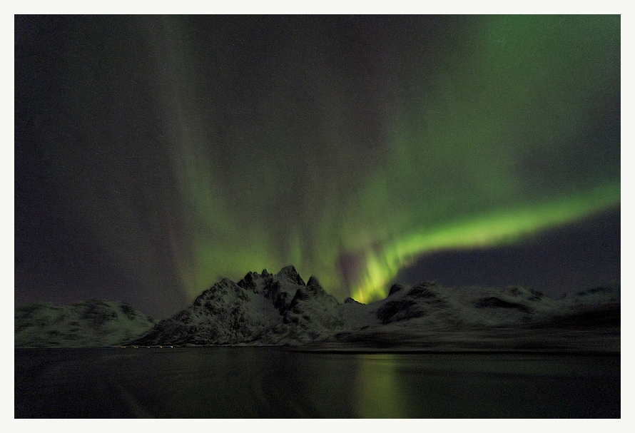 Nordlicht über dem Trollfjord 1 Alternativversion