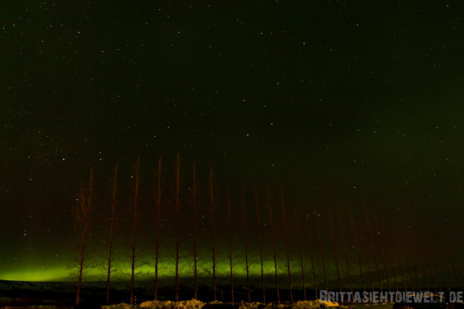 Nordlicht über Island 1