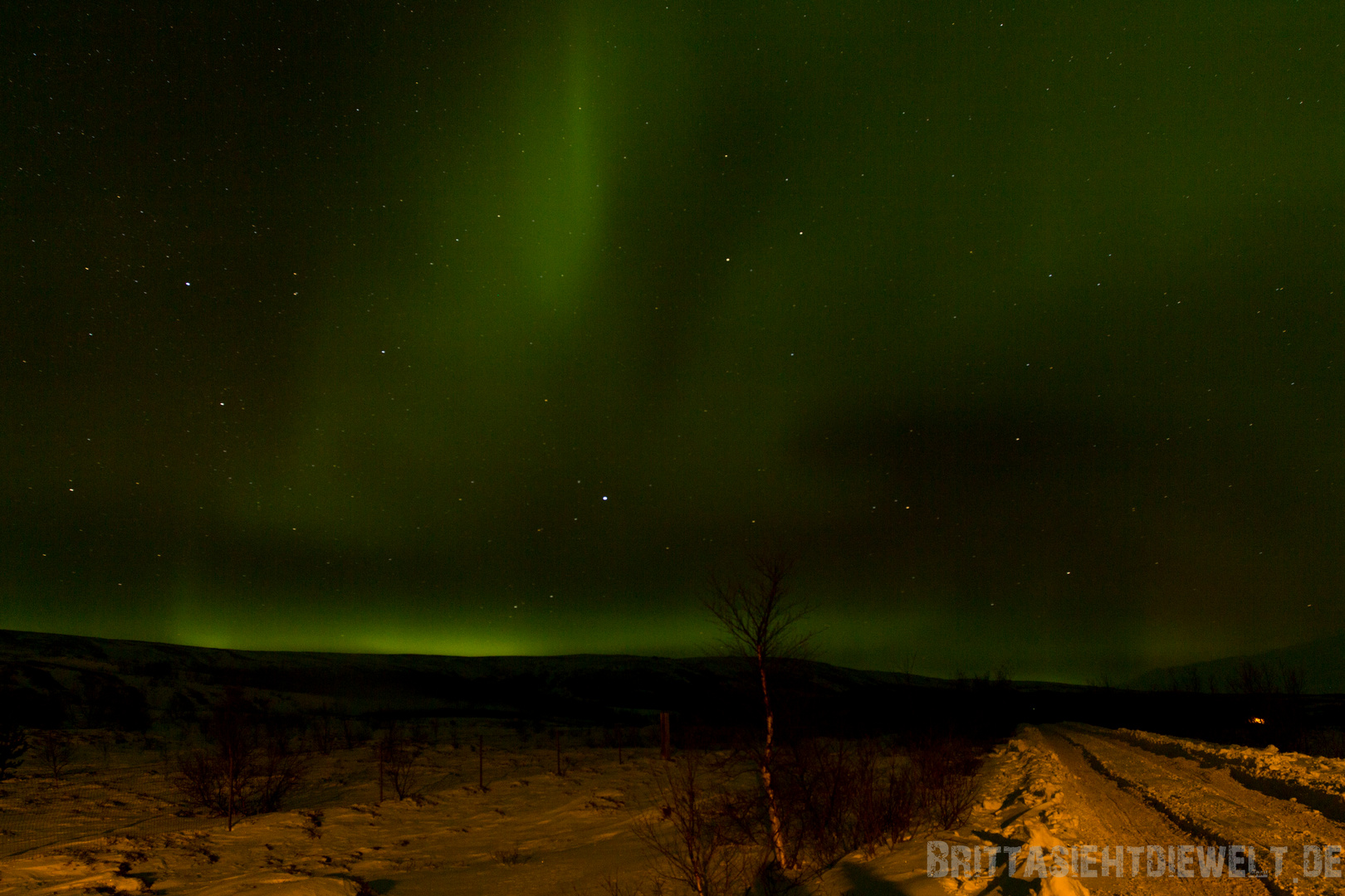 Nordlicht über Island 2