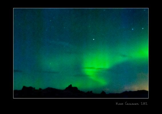 Nordlicht über Island
