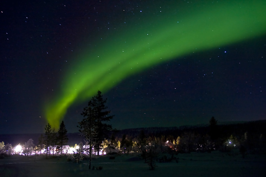 Nordlicht über Kiilopää