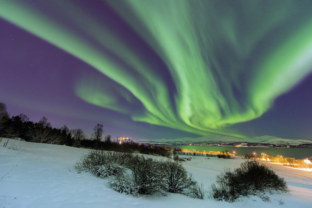 Nordlicht über Kvaløya