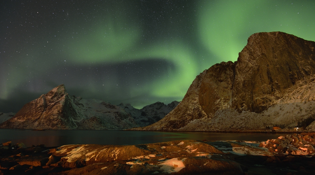 Nordlicht über Lofoten, März 2013