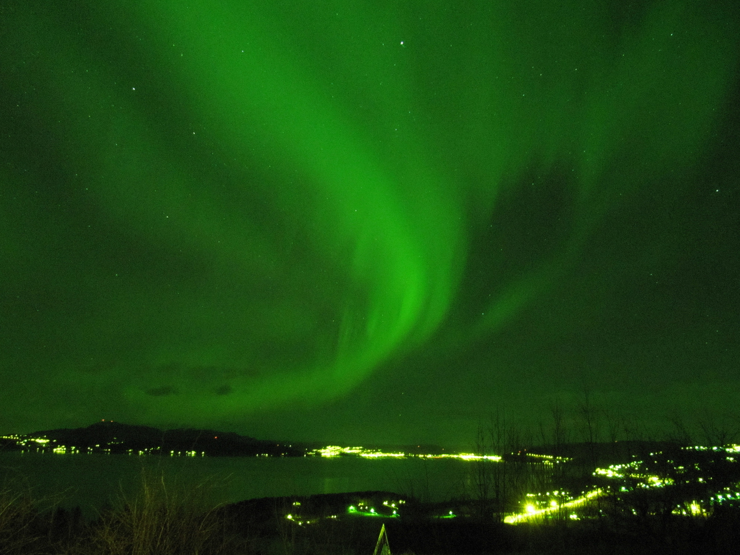 Nordlicht über Trondheim