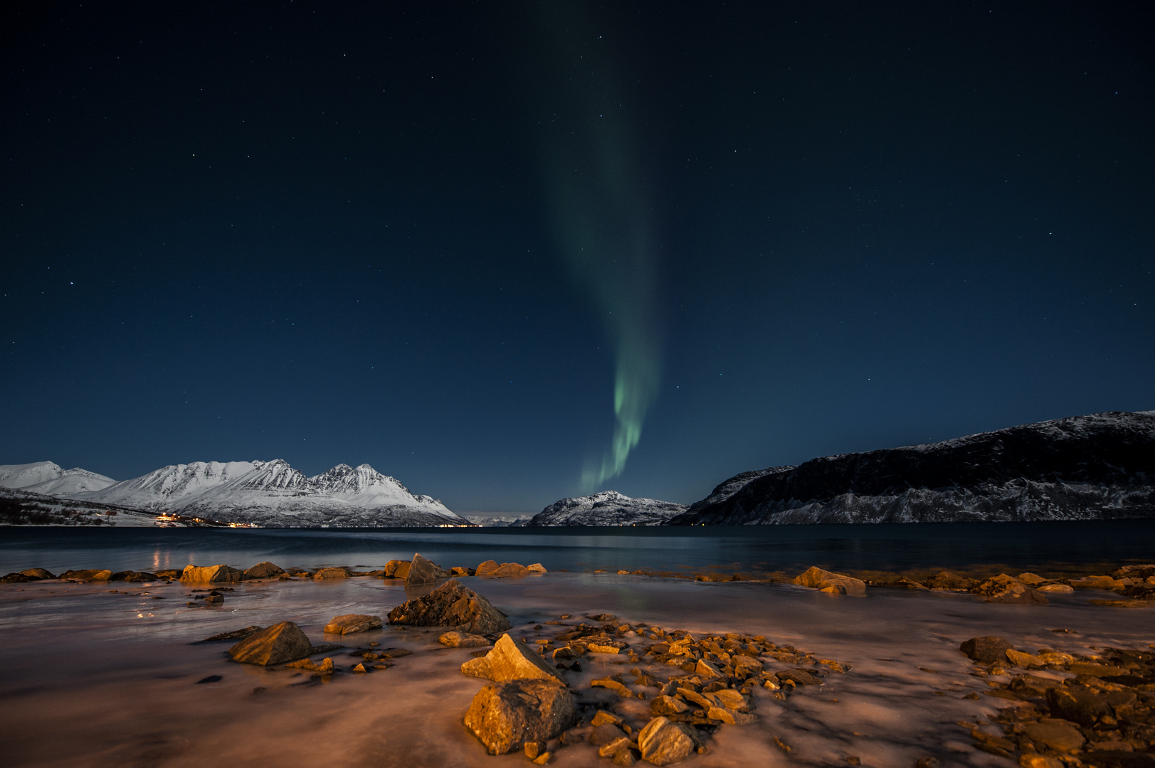 Nordlicht über Uløya