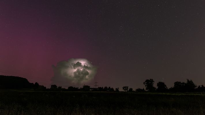 Nordlicht und Gewitter