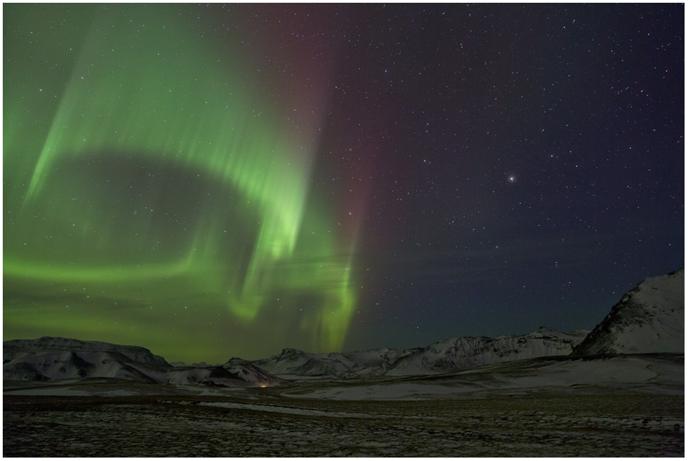 Nordlicht unweit von Vik