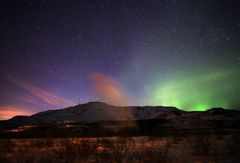 Nordlichter am Strokkur