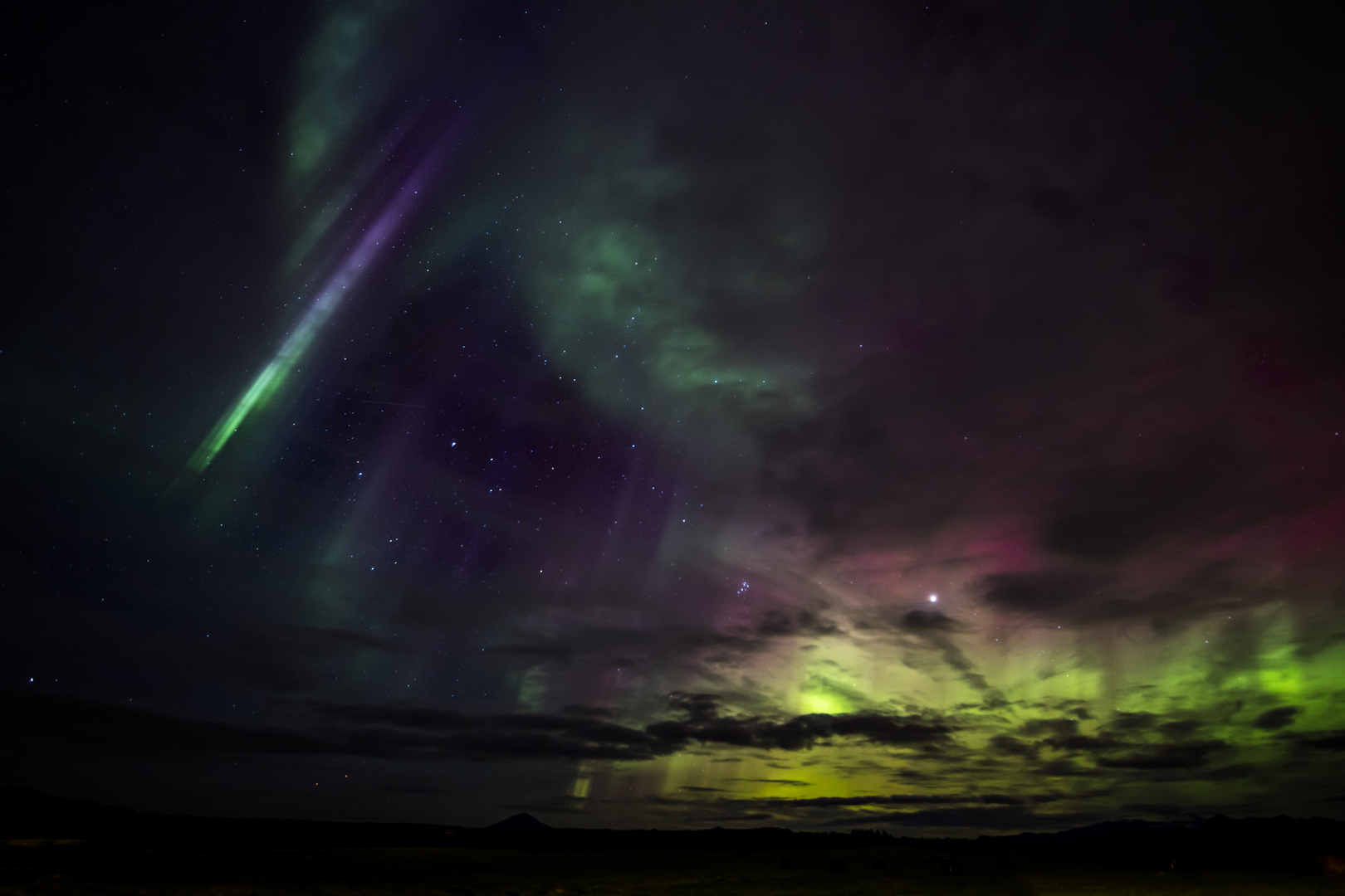 Nordlichter bei Hella auf Island