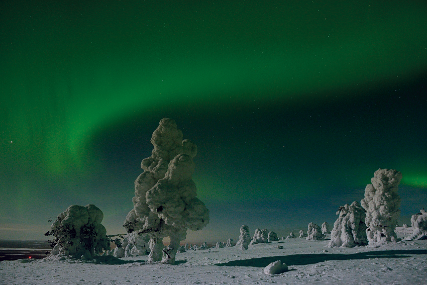 Nordlichter in Finnland-Lappland, Februar 2013