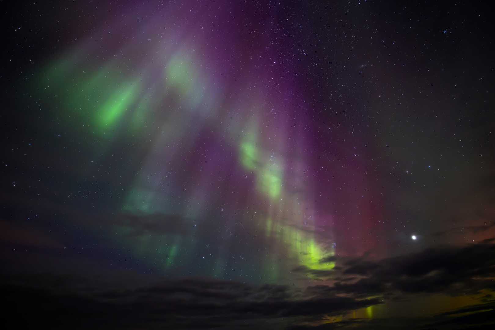 Nordlichter in Islands Süden