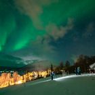 Nordlichter in Lakselvbukt, in den Lyngenalps, Troms