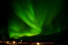 Nordlichter über dem Campingplatz