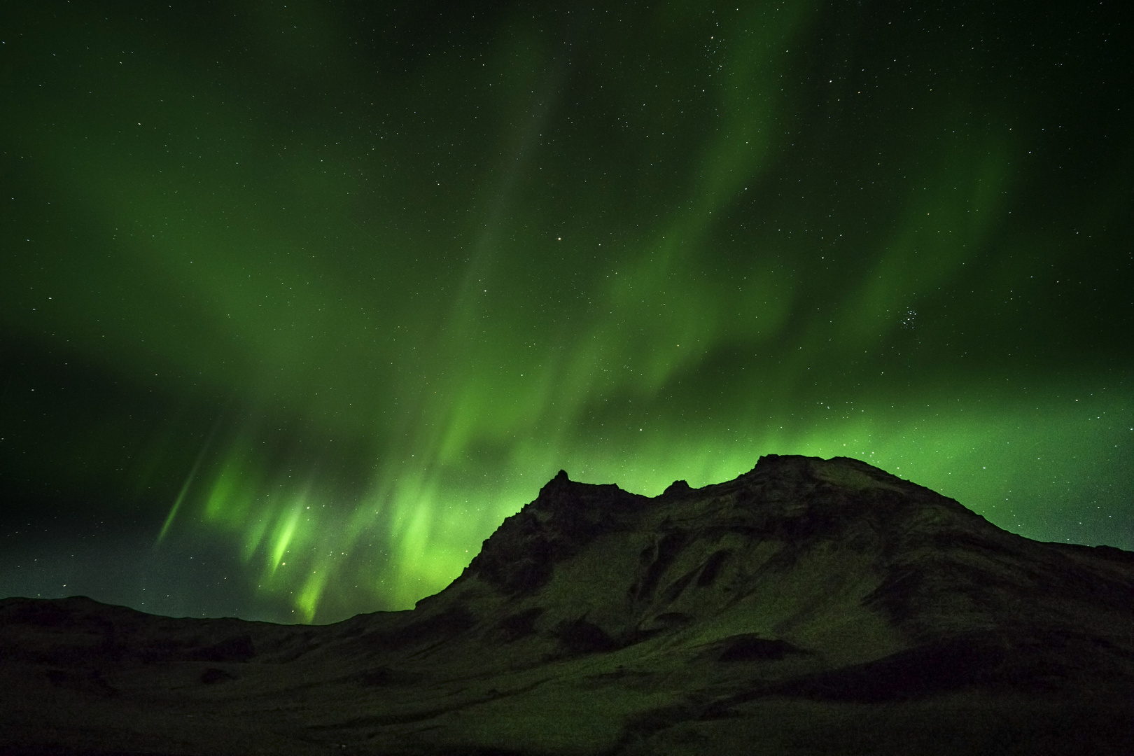 Nordlichter über Island.