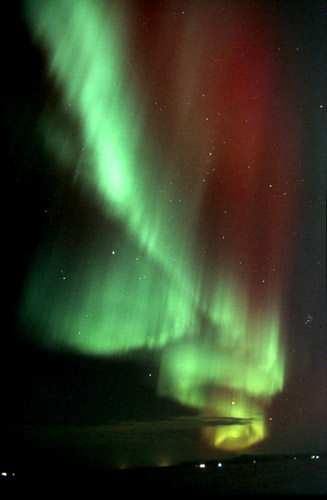 Nordlichter über Island