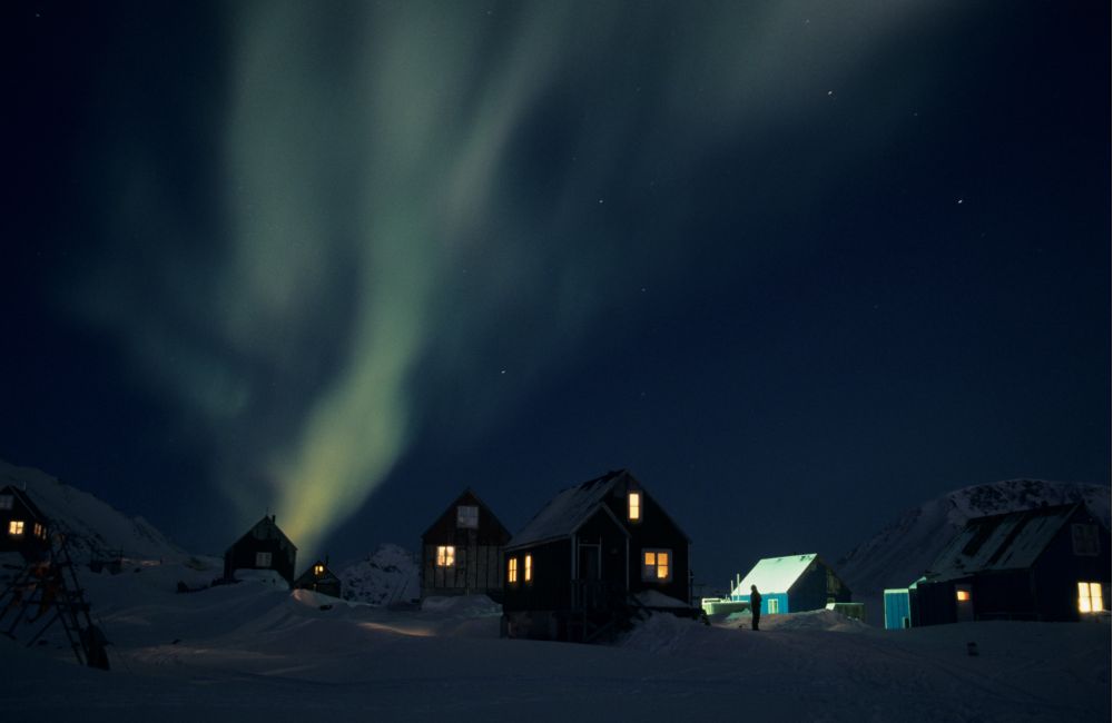 Nordlichter über Kulusuk - Ostgrönland