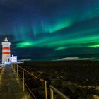 Nordlichter über Leuchtturm