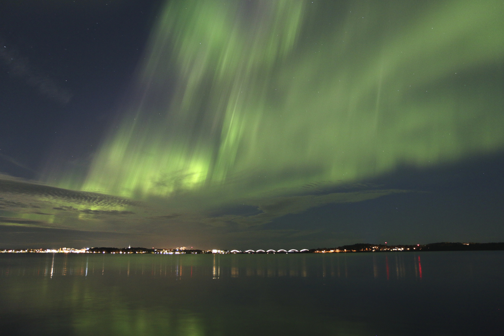 Nordlichter über Luleå, Schweden