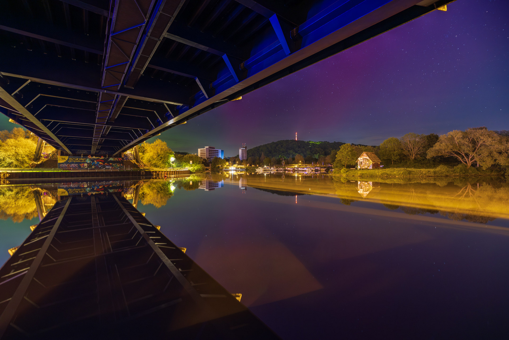 Nordlichter über Saarbrücken 