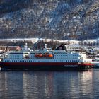 "Nordlys" (Südkurs) einlaufend Tromsø