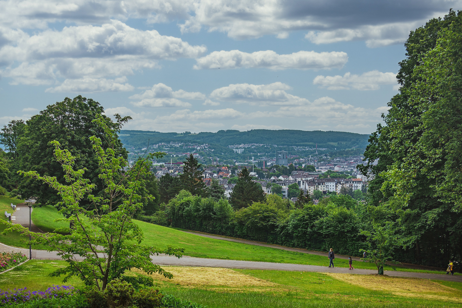 Nordpark-Wuppertal- Ausicht auf Barmen