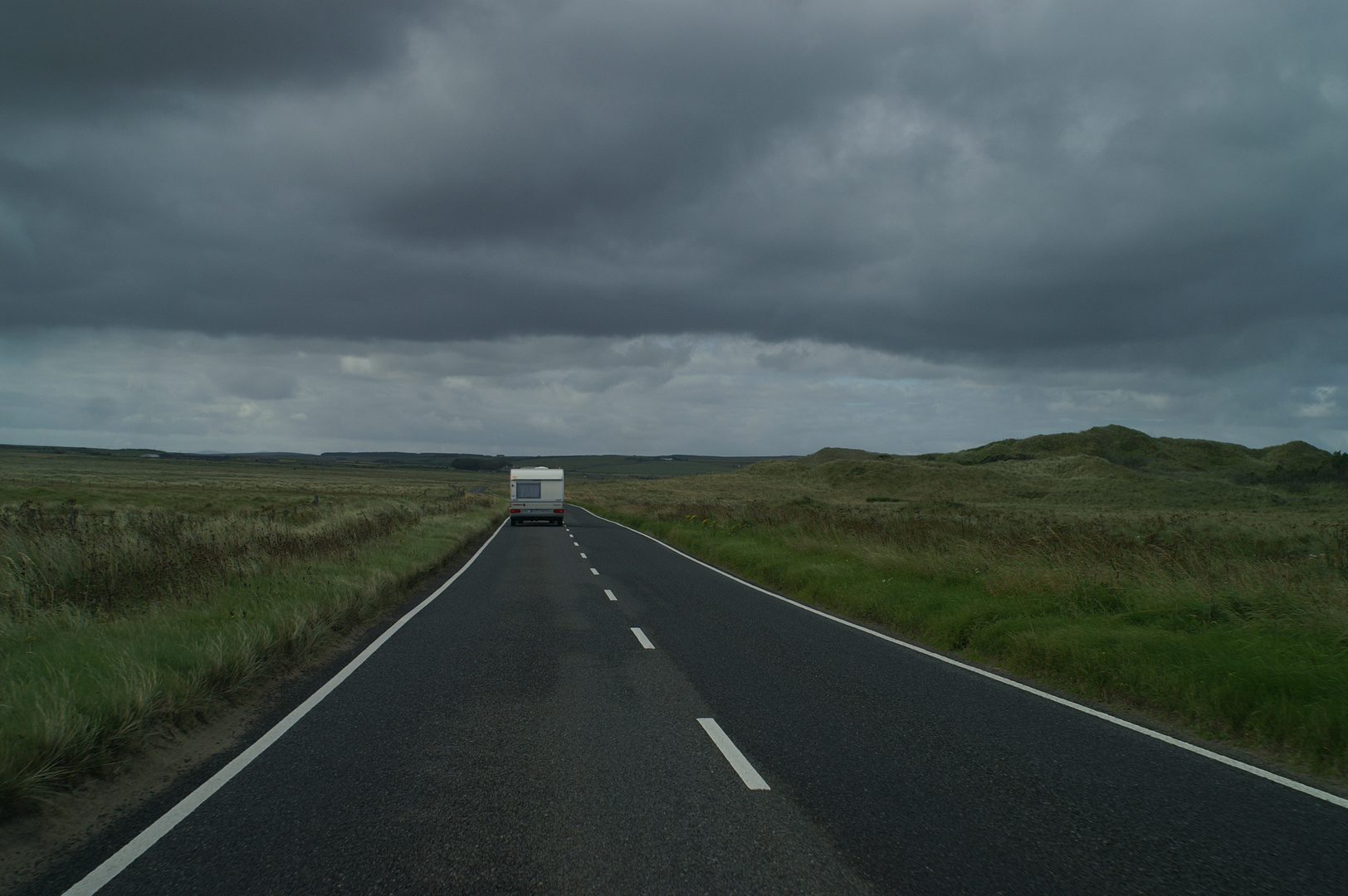 Nordschottland mit typischem Wetter