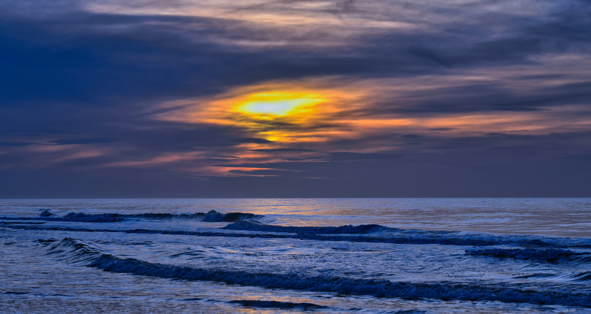 Nordsee, abends, wie gemalt