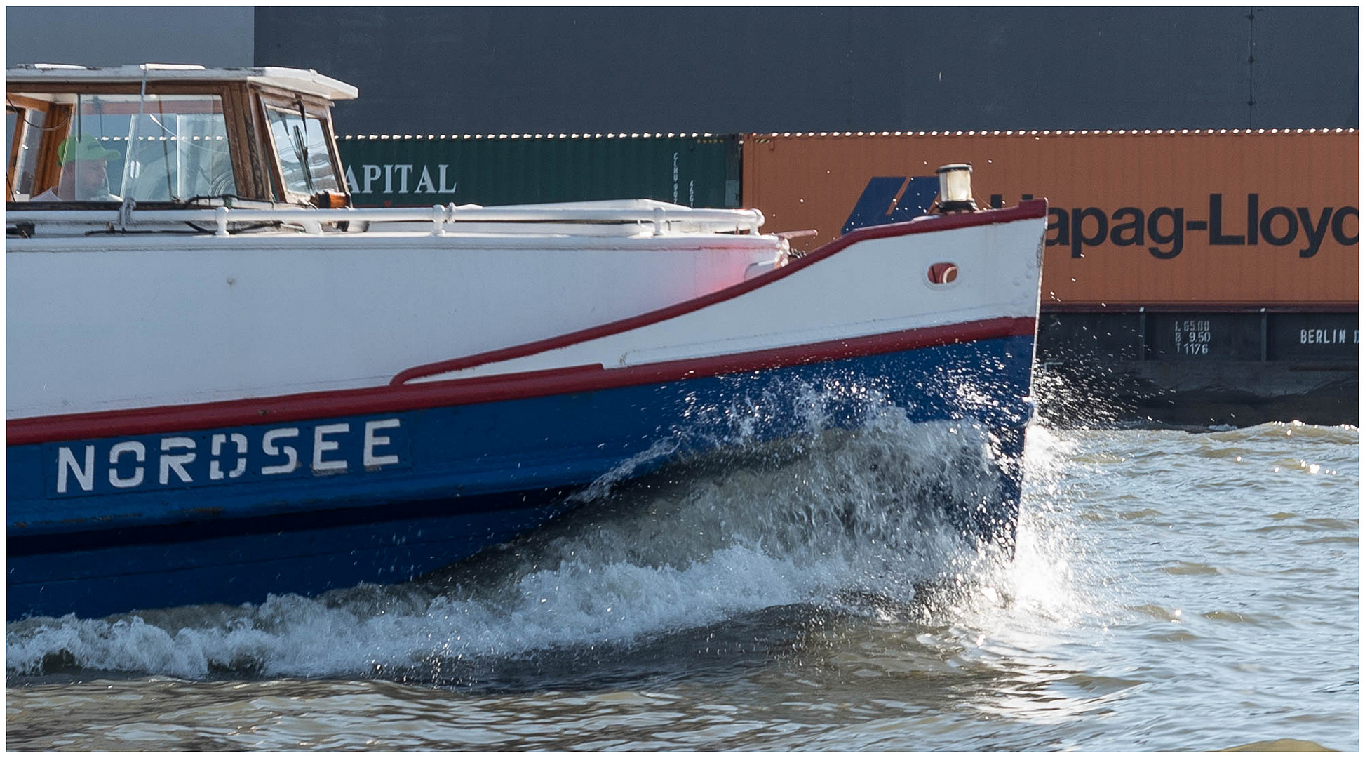 Nordsee auf der Elbe