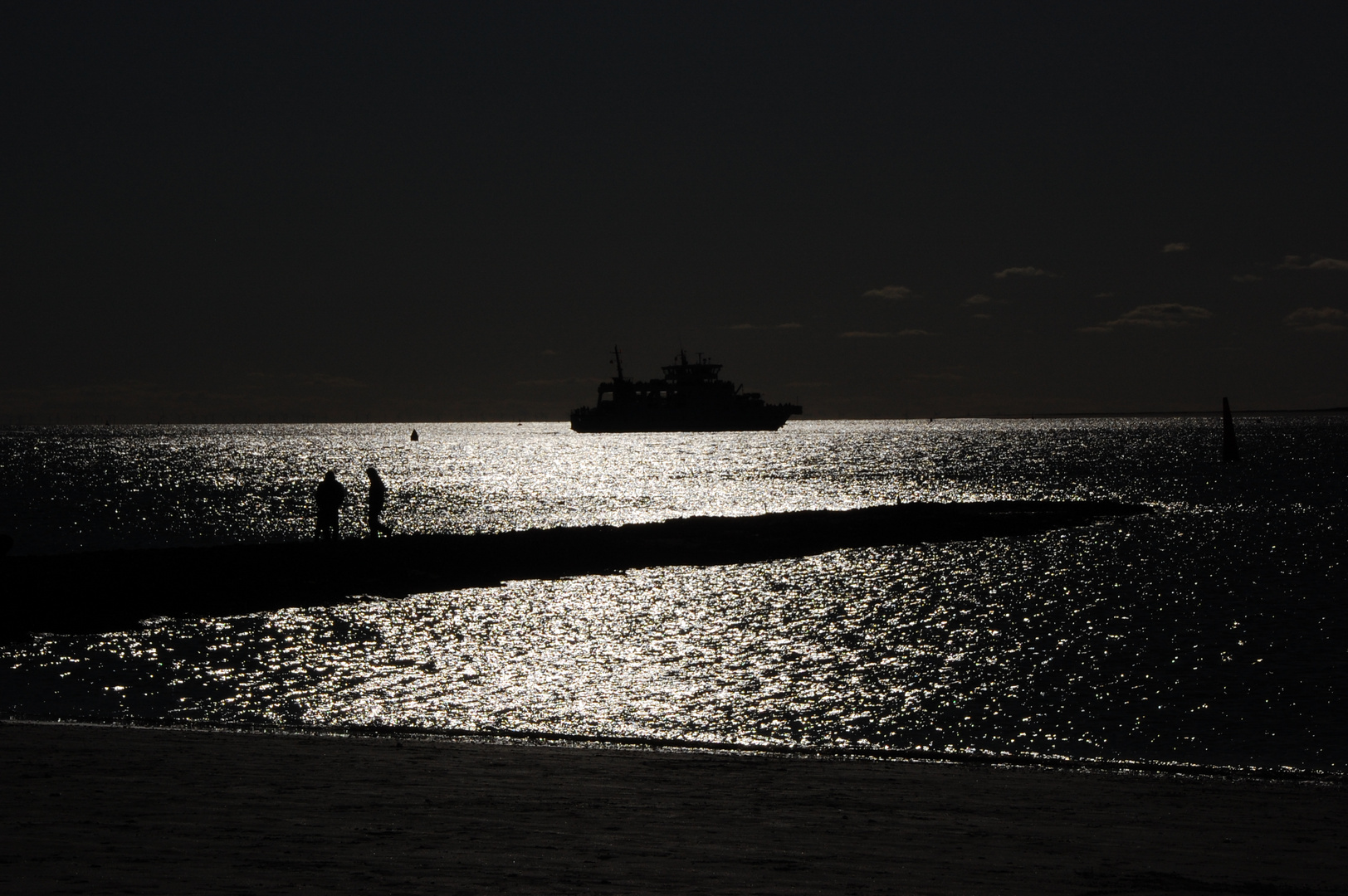 Nordsee im Gegenlicht