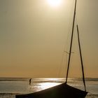 Nordsee mit Ebbe beim Sonnenuntergang