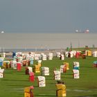 Nordsee mit ganz vielen Strandkörben