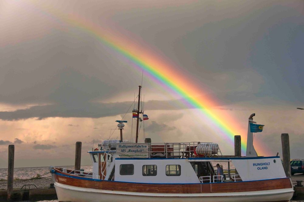 "Nordsee mit Regenbogen"...