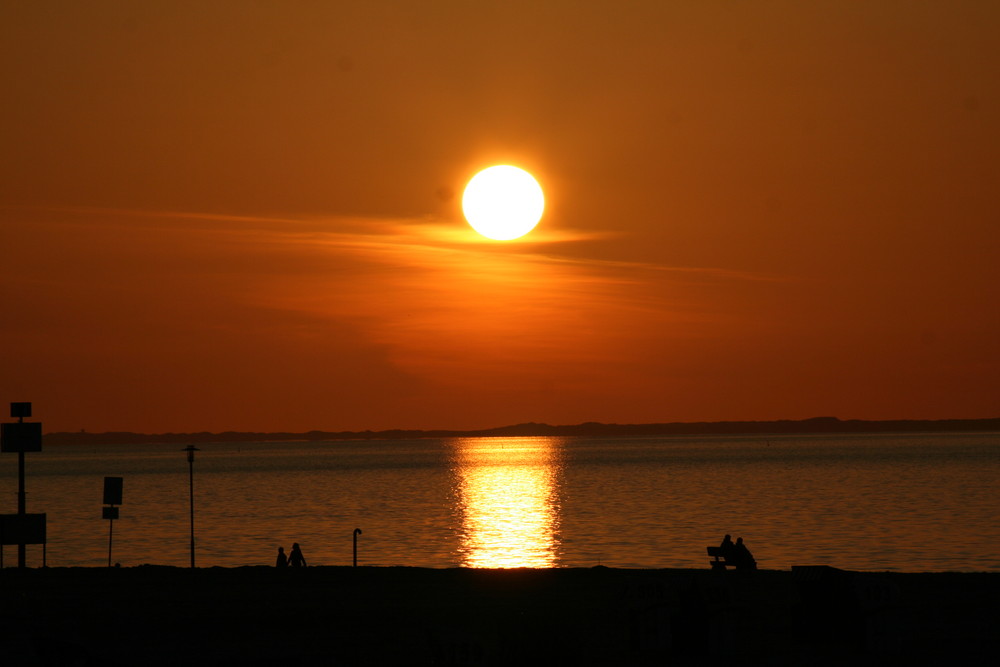 Nordsee Sonnenuntergang