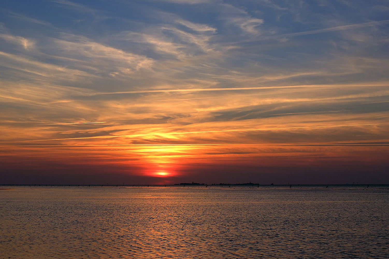 Nordsee-Sonnenuntergang