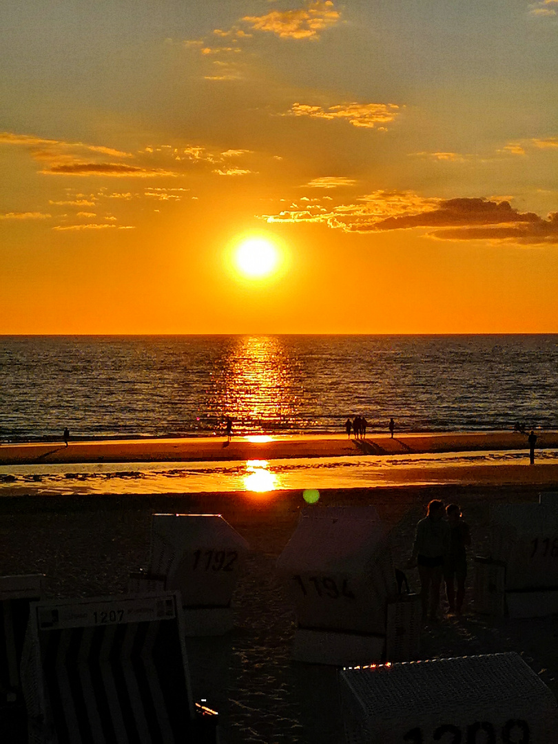 Nordsee Sonnenuntergang Westerland 