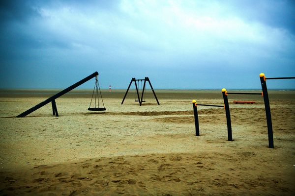 Nordsee-Strand im Frühjahr