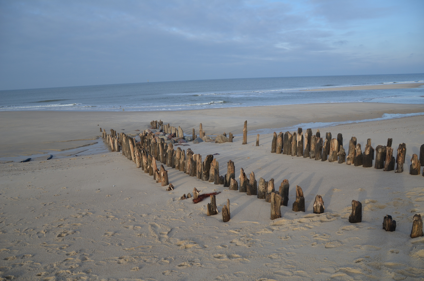 Nordsee-Strand in Westerland im Januar 2012