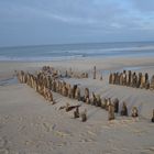 Nordsee-Strand in Westerland im Januar 2012