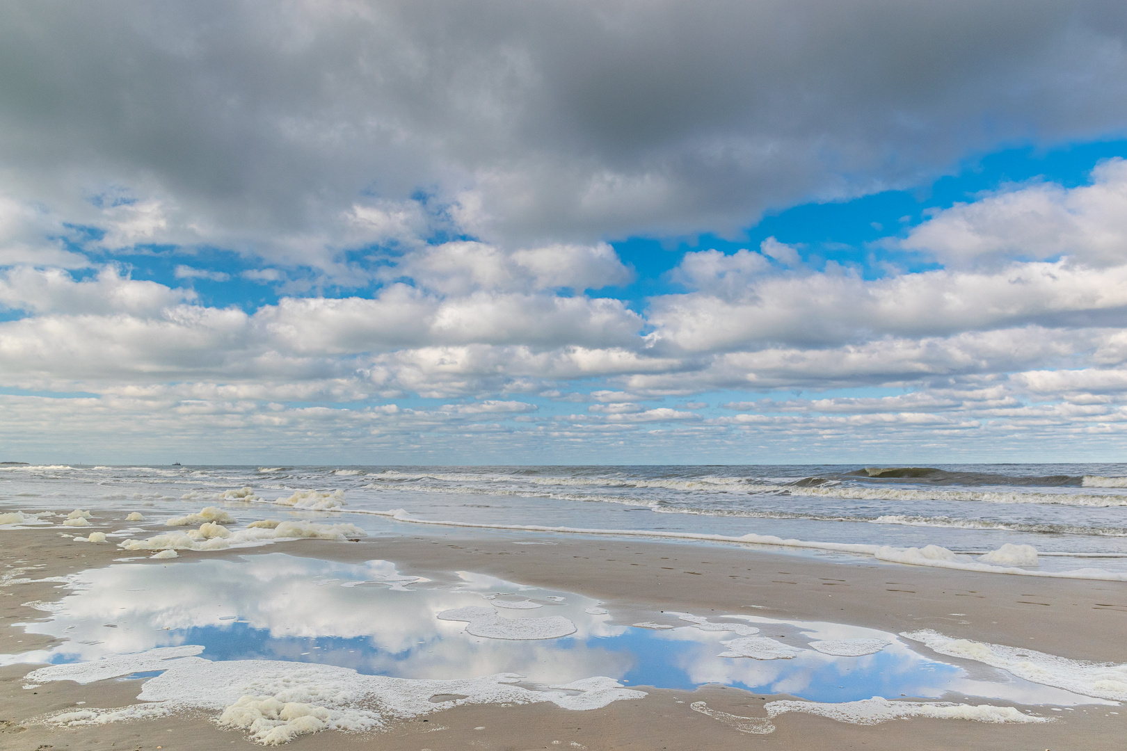 Nordsee und Wolken