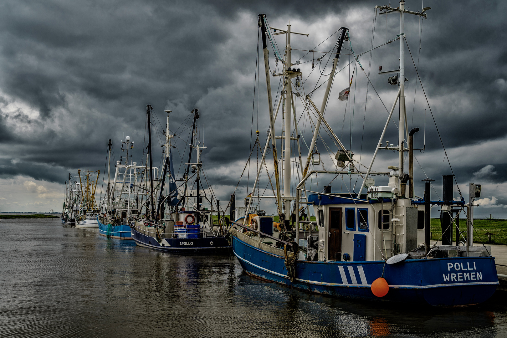 Nordsee-Wesermündung Kutterhafen Wremen