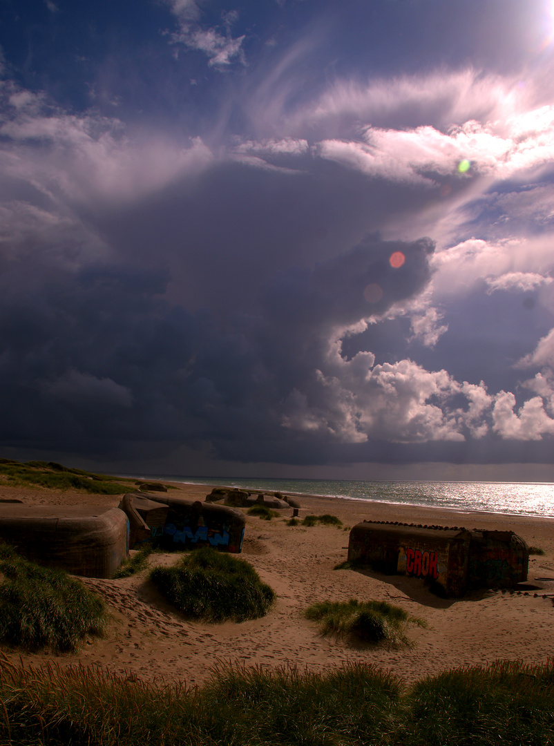 Nordsee - Wettererscheinung im Abendlicht