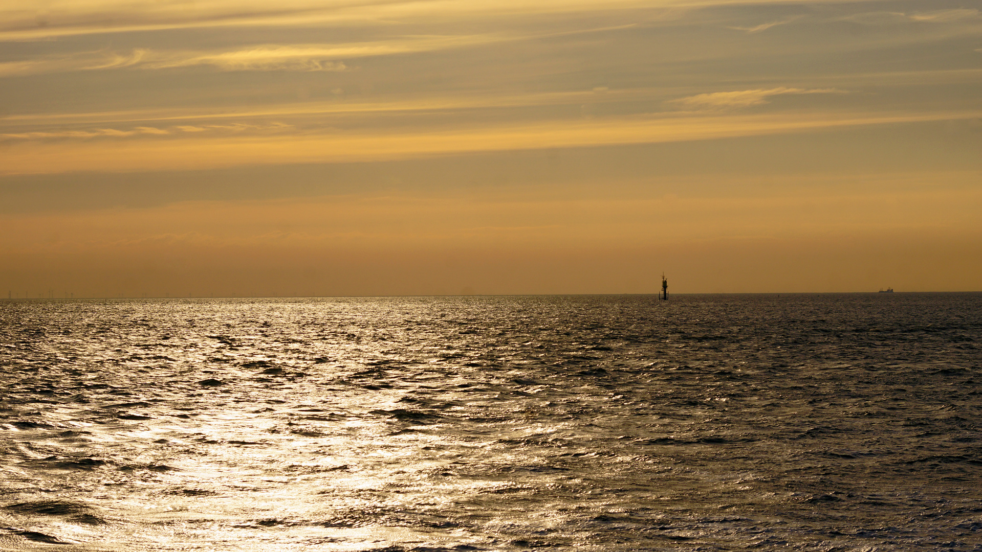 Nordseeblick am Abend