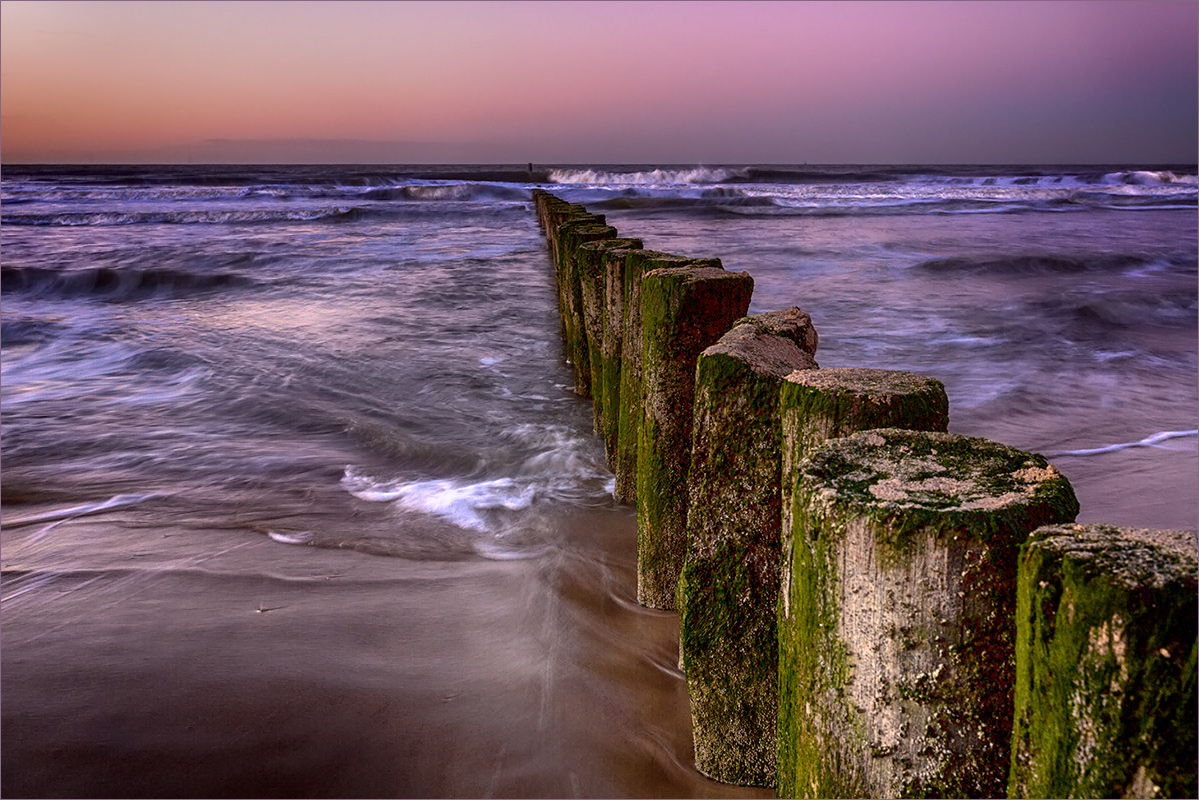 Nordseeblick nach Sonnenuntergang