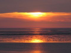 Nordseestrand beim Sonnenuntergang