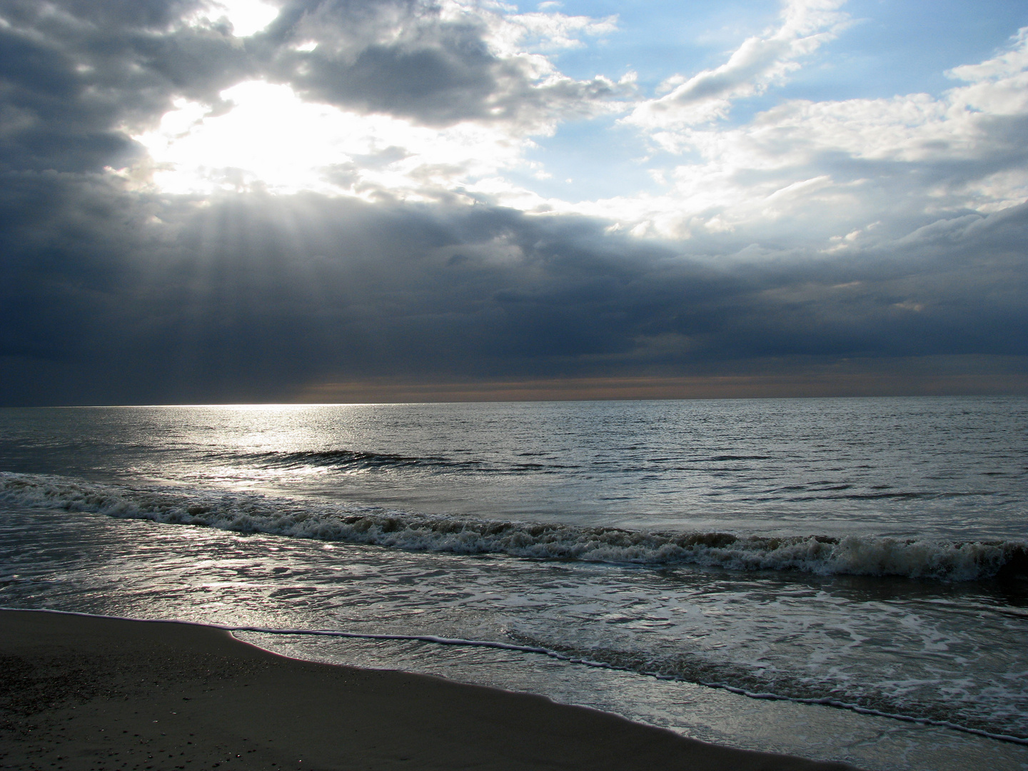 Nordseestrand Kamperland am Abend